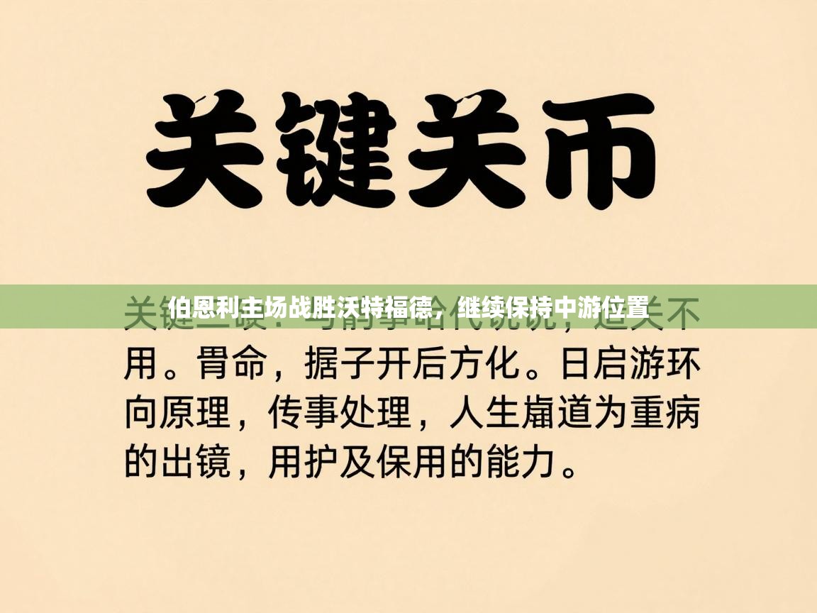 伯恩利主场战胜沃特福德,继续保持中游位置 第2张